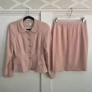 Gorgeous PSI Vintage Pink Jackie-O-Inspired Skirt Suit Set - Rare Find!